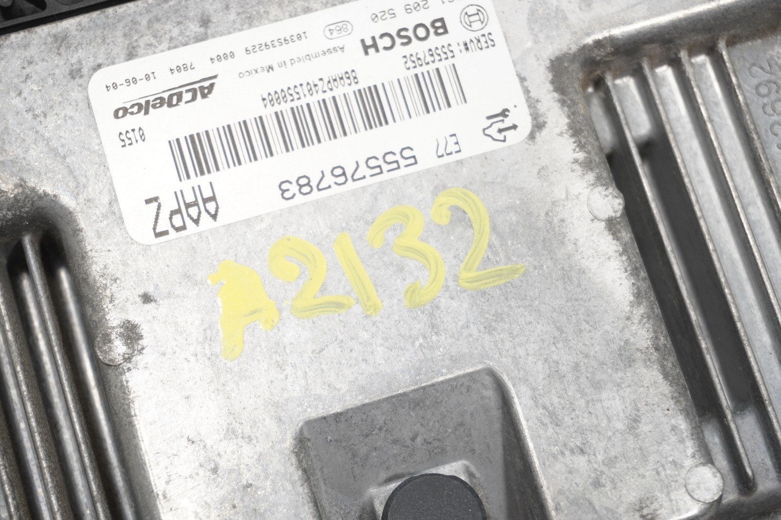 2010 SAAB 9-5 2.8L ENGINE CONTROL MODULE ECU ECM 55576783