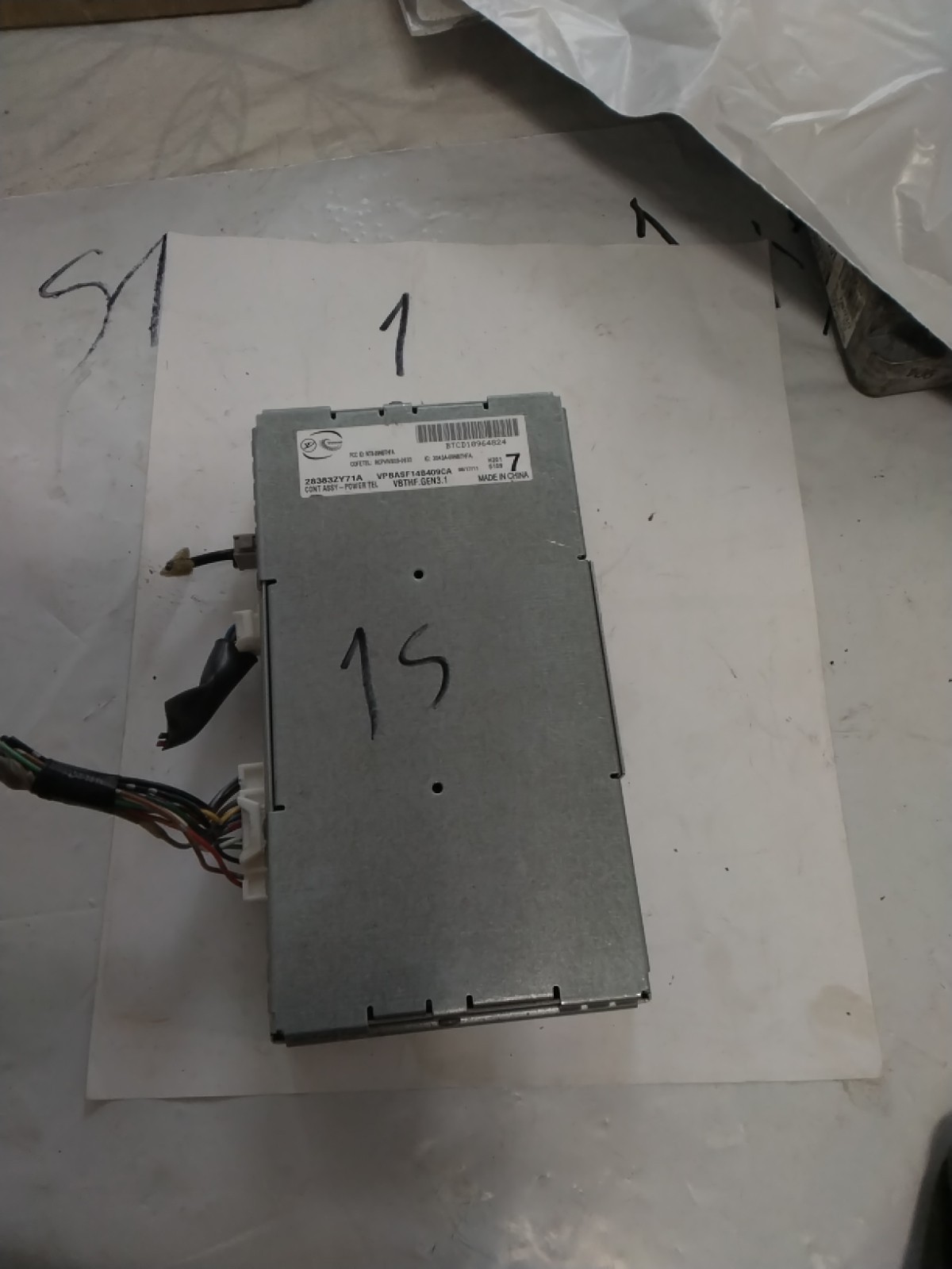 09 10 11 12 13 NISSAN MAXIMA BLUETOOTH CONTROL MODULE 28383ZY71A