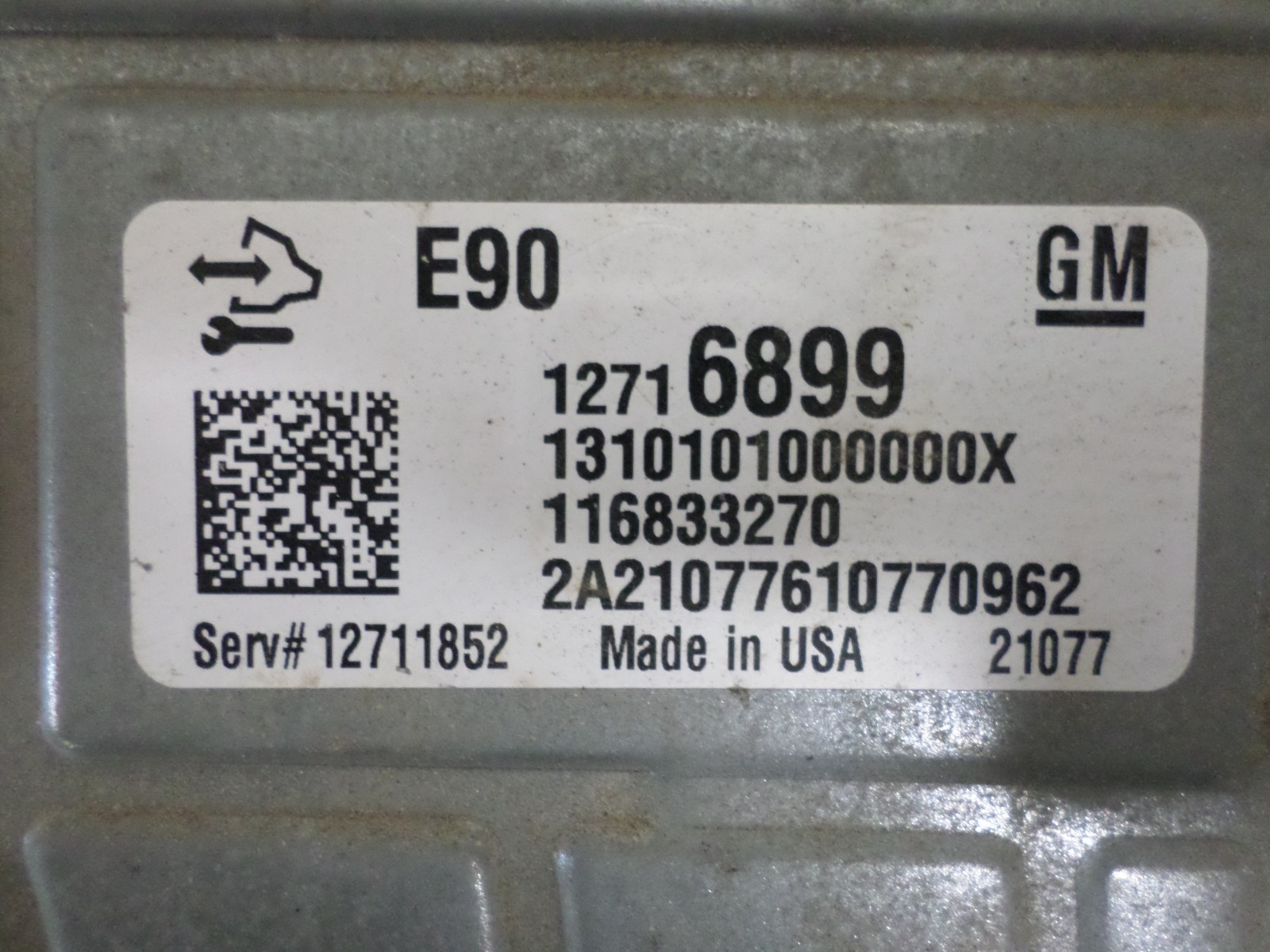2019-2021 Silverado Sierra 1500 5.3L 6.2L Engine Control Module ECM 12711852 *J