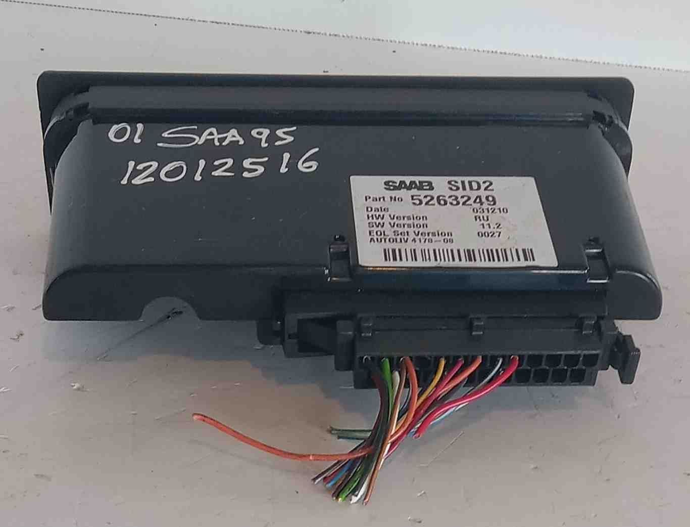 2001 SAAB 9-5 SID 2 INFO DISPLAY ID 5263249 USED OEM