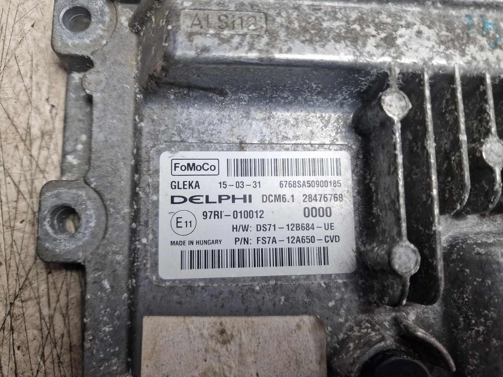 FORD MONDEO ENGINE CONTROL MODULE ECU DS7112B684UE MK5 2015 – 2018
