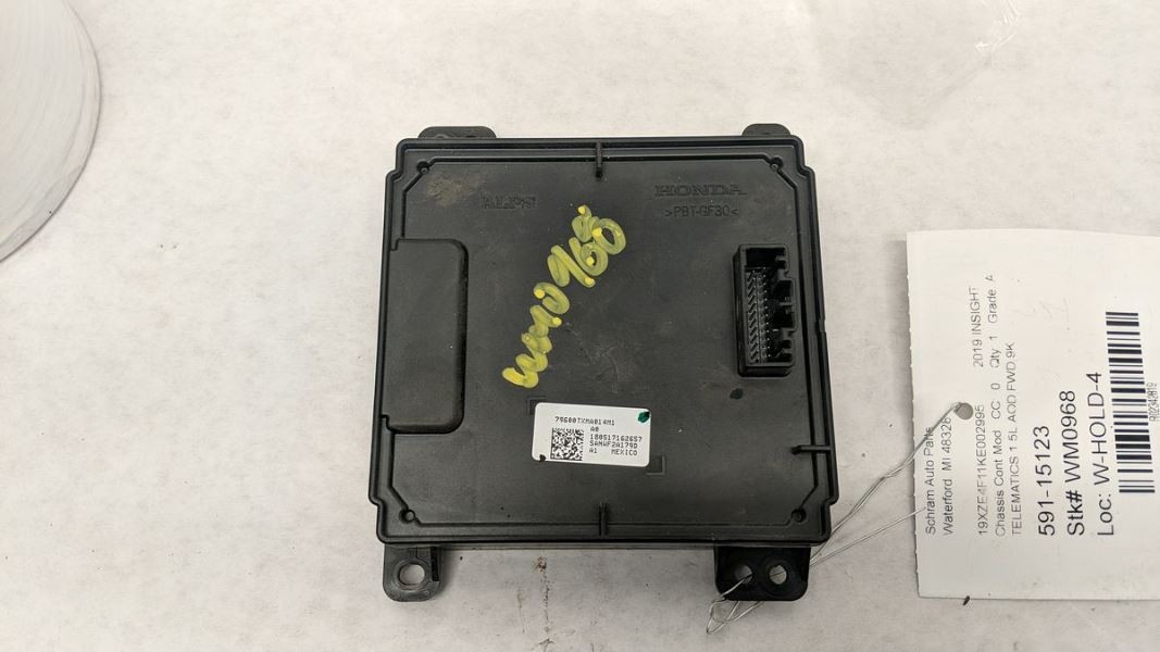 2019 Honda Insight Telematics Chassis ECM 2342819