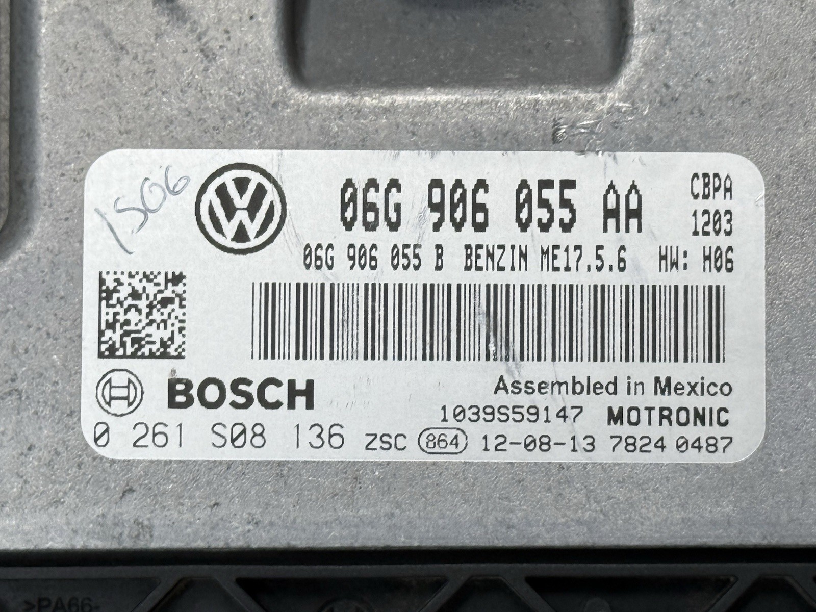 2012 2013 2014 VW Volkswagen Jetta 2.0L Engine Computer 06G906055AA PROGRAMMED