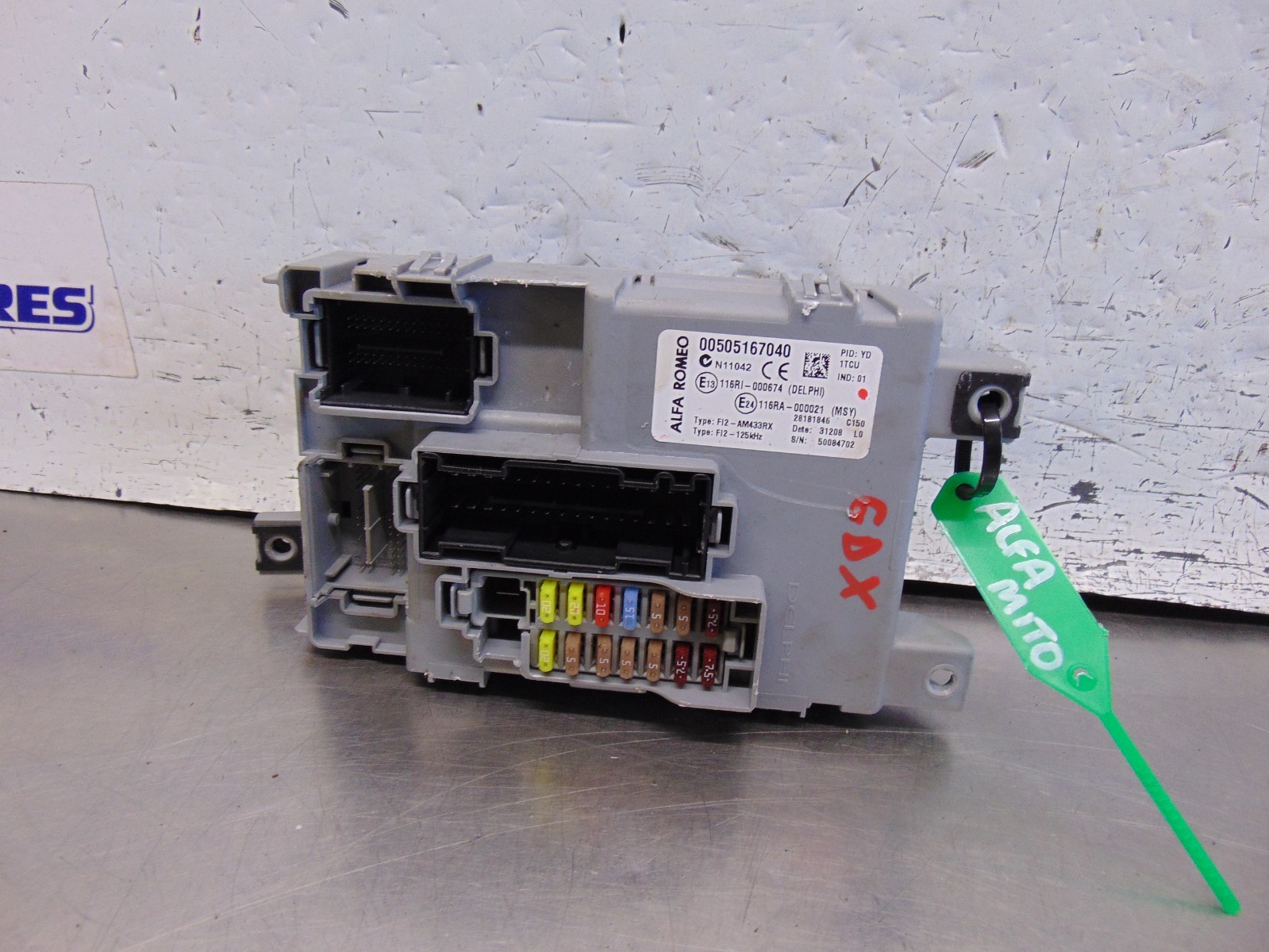 Alfa Mito ECU Kit 08-14 1.4 Turbo Manual Petrol 199A6000 Clocks Key 51847196