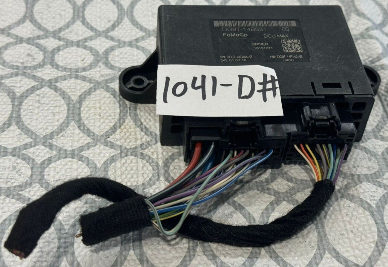 DG9T-14B531 CG ✅ Ford / Lincolin Driver Front Left Door Control Module