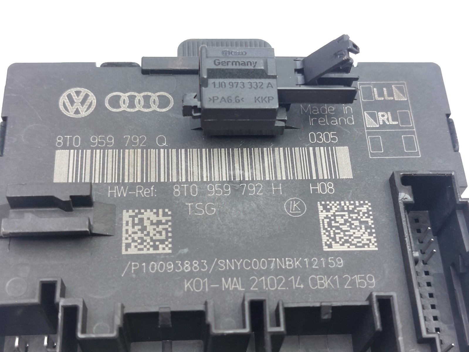 DOOR CONTROL UNIT MODULE ECU FRONT LEFT 8T0959792H AUDI A5 8T 2015