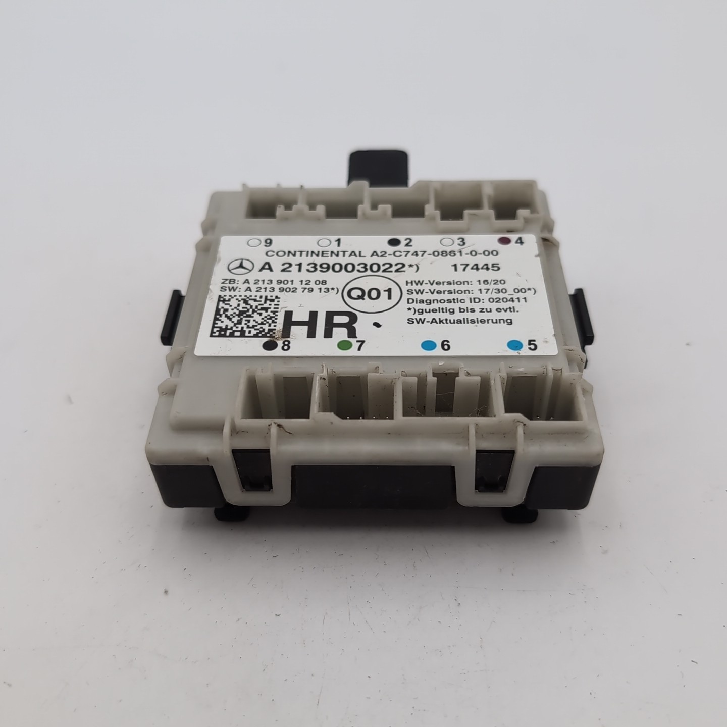 2017 – 2021 MERCEDES C300 W205 REAR RIGHT SIDE DOOR CONTROL UNIT OEM A2139003022