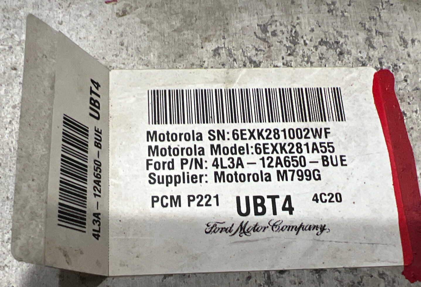 2004 Ford F-150 Engine Computer ECU PCM 5.4L OEM 4L3A-12A650-BUE