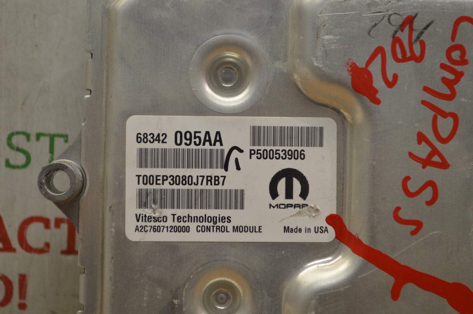 2017-18 Jeep Compass ECU P68342095AA Engine Control Unit Module 820-23C2