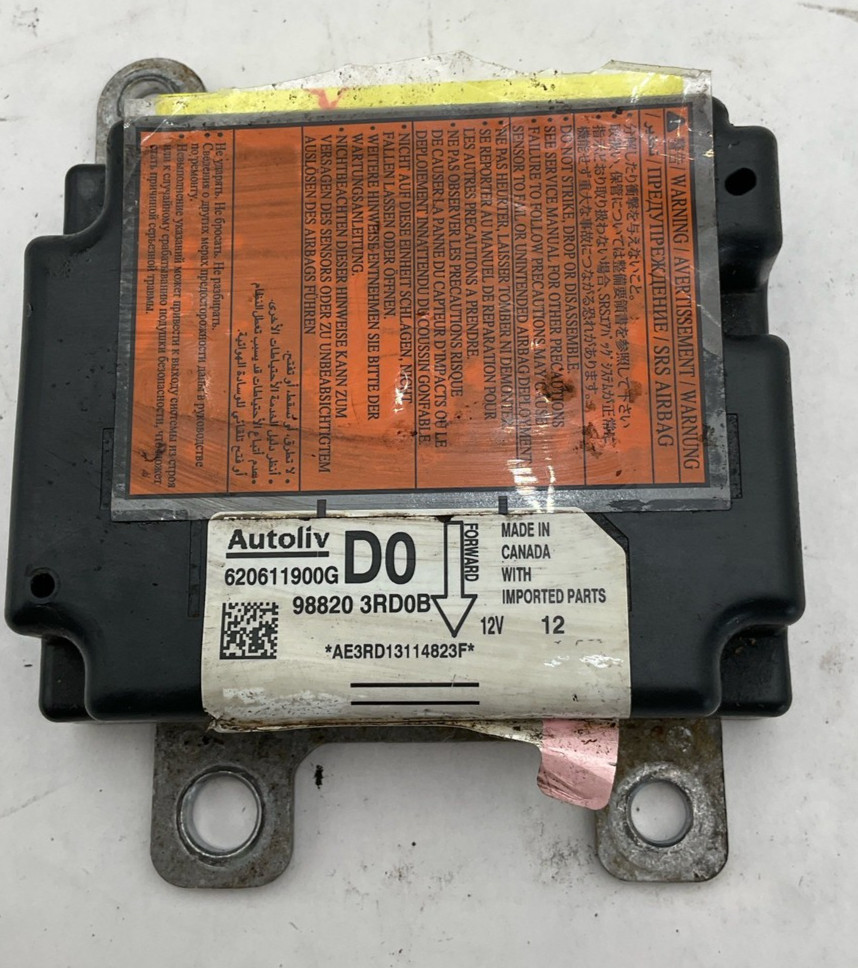 2013-2014 NISSAN SENTRA SRS Restraint Control Module 130k Miles OEM 988203RD0B