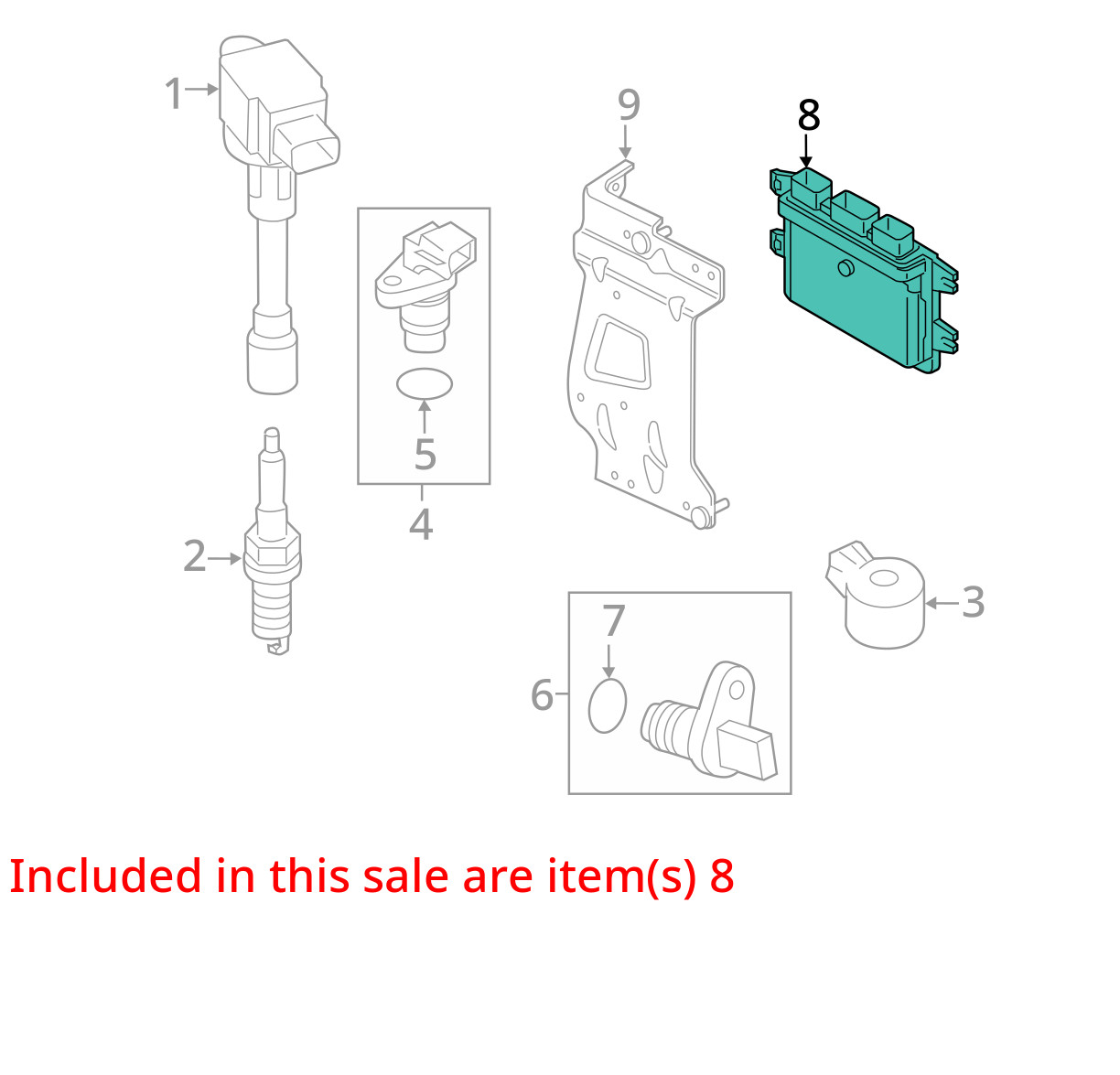 2018-2019 Nissan Kicks ECM Brain Box NEC005815 1.6L Factory OEM Replacement Part
