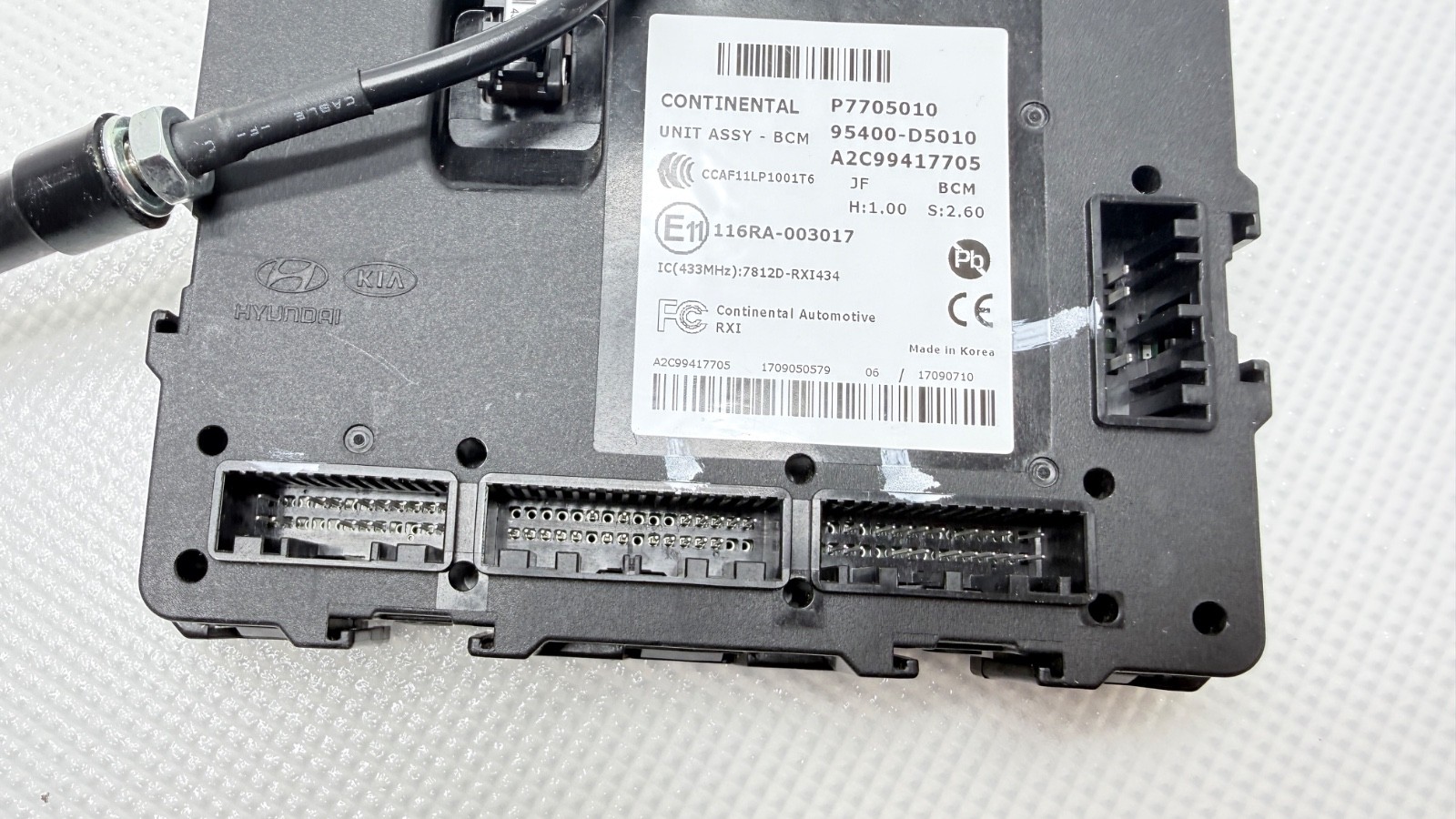 2016-2018 KIA OPTIMA ENGINE BODY CONTROL COMPUTER MODULE BCU BCM 95400-D5010 OEM