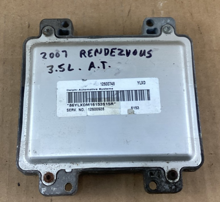 2006-2007 Buick Rendezvous 3.5L ECU Engine Control Module 12600748 OEM