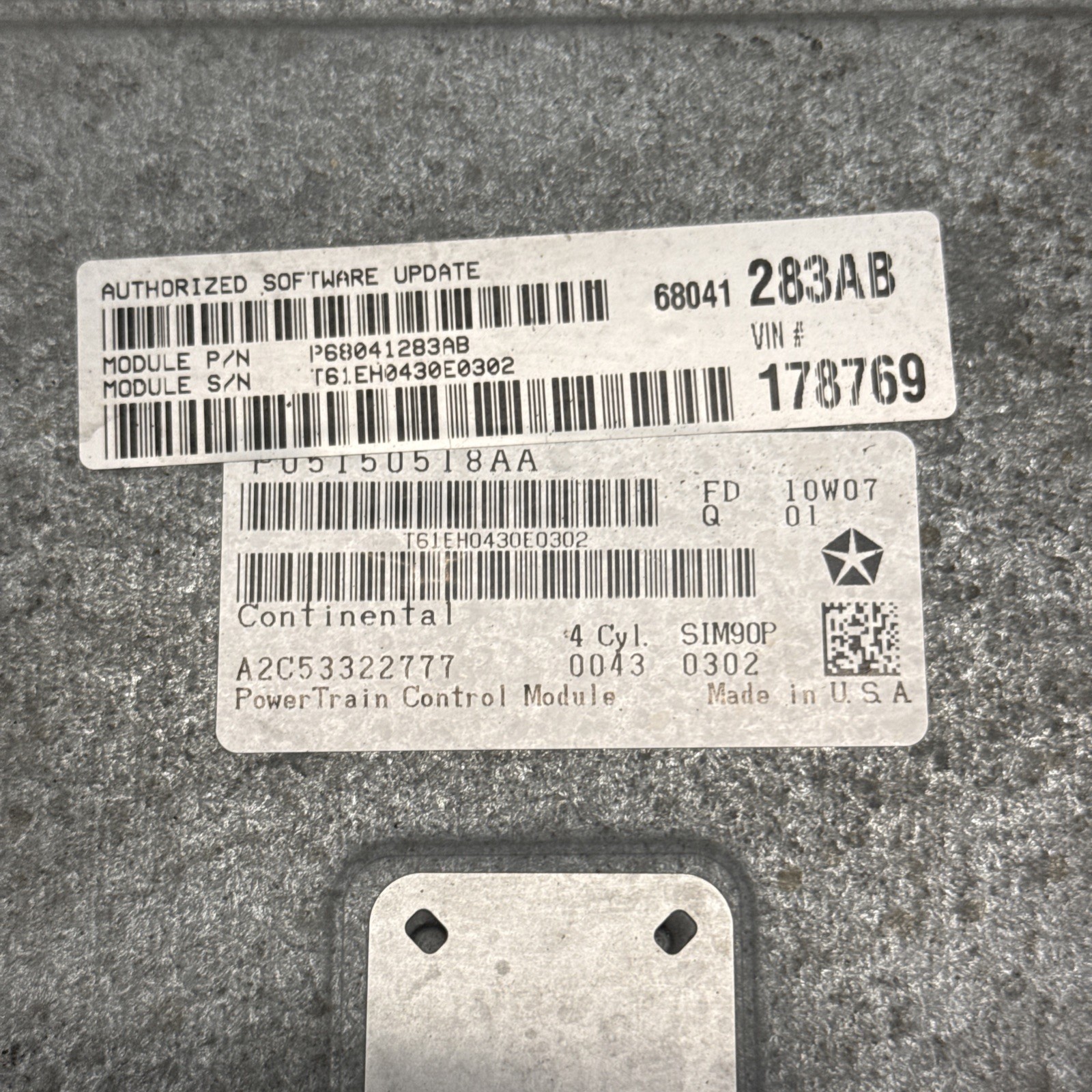 08-10 Dodge Avenger Sebring 24 Engine Computer ECU ECM PCM P05150518AA