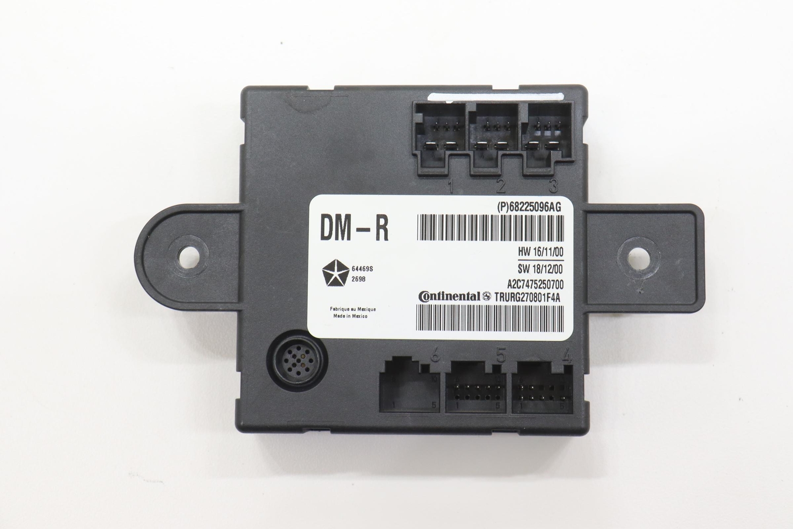 2017-2025 CHRYSLER PACIFICA REAR RIGHT SLIDE DOOR CONTROL MODULE OEM 68225096AG
