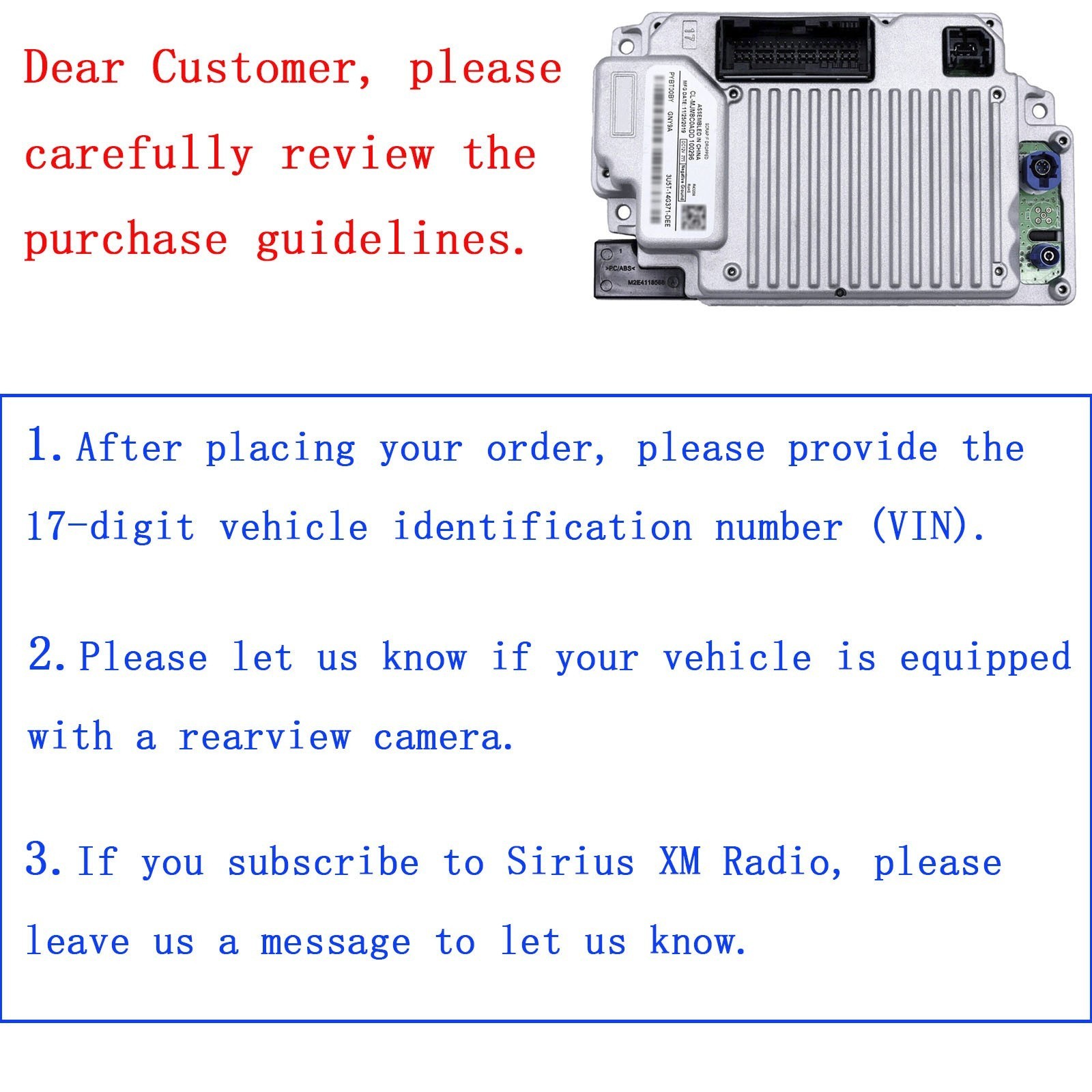 APIM Sync 3.4 Navigation Module VIN Programmed Fits Ford Lincoln 2016+