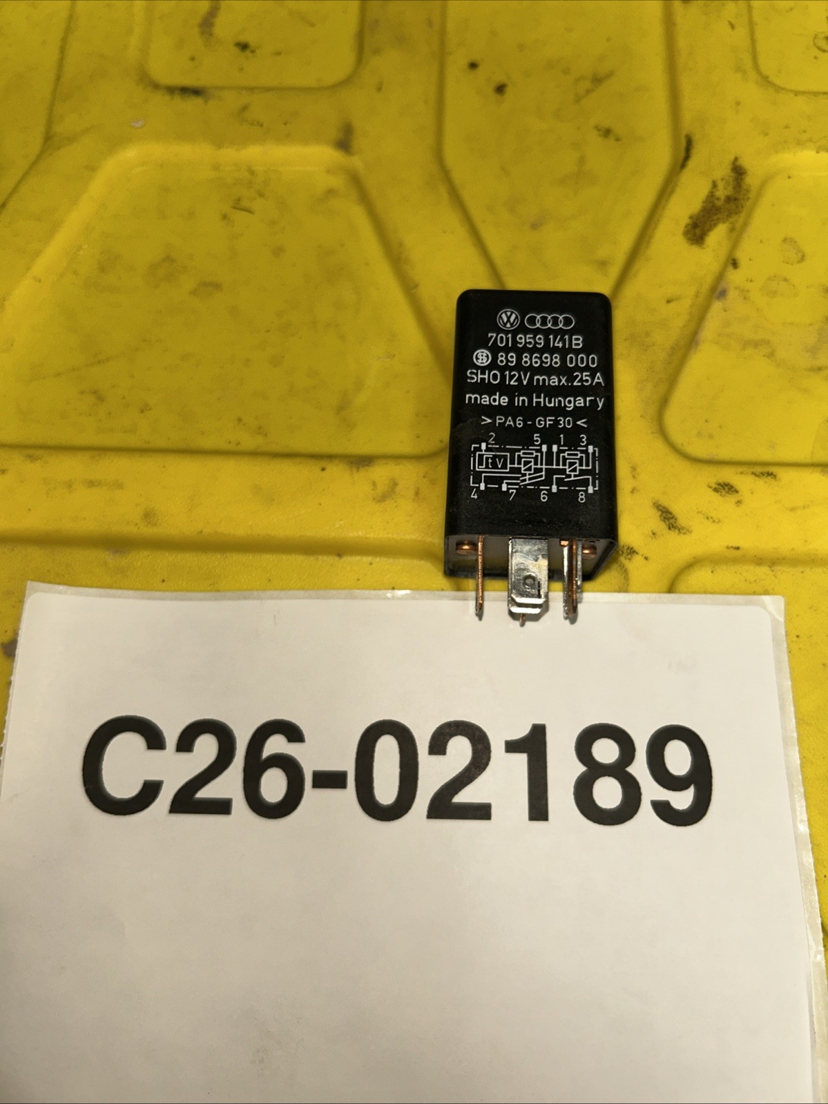 1993 2003 Volkswagen EuroVan AC Air Conditioner Relay 140 701959141B