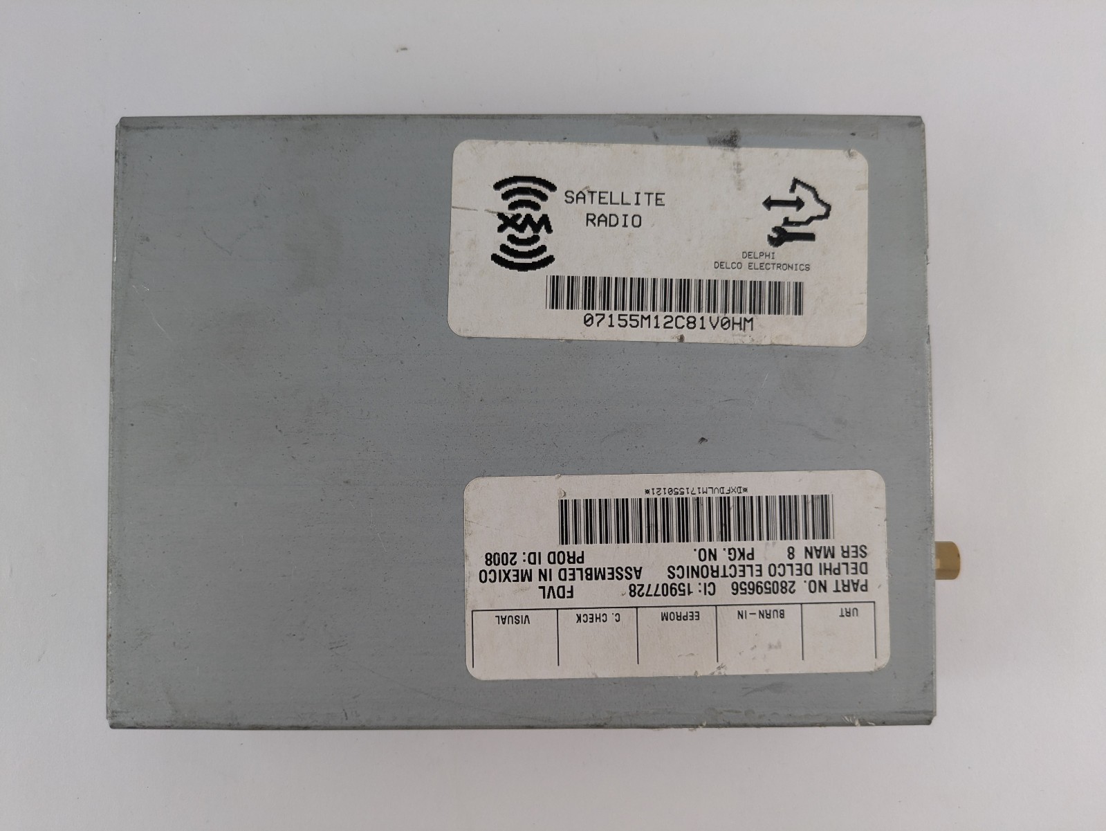 2008 Chevy Tahoe XM Satellite Radio Receiver Module Delphi OEM 28059656
