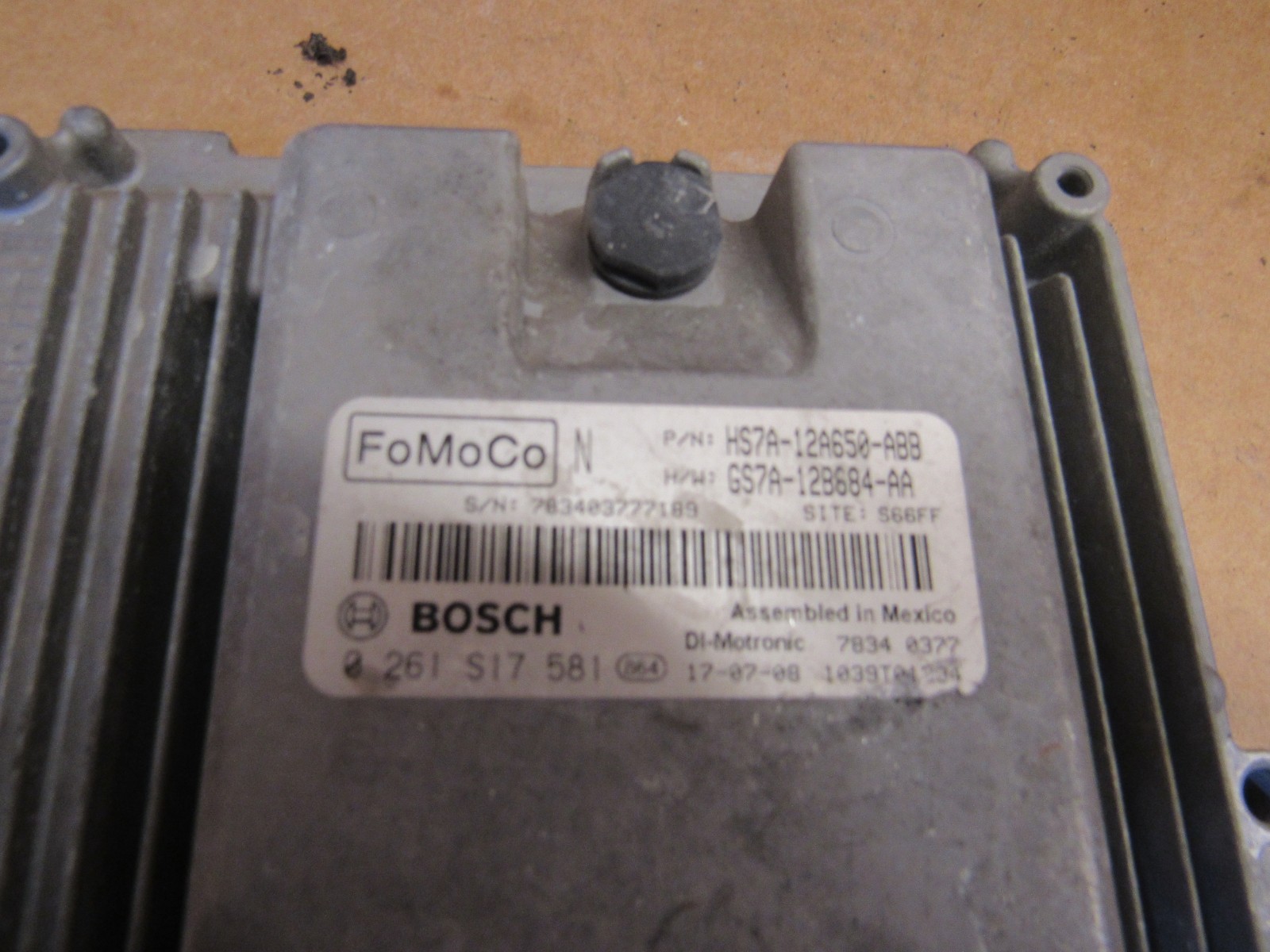 2018 Ford Fusion 1.5L Engine Computer Control Module ECM ECU OEM HS7A12A650ABB