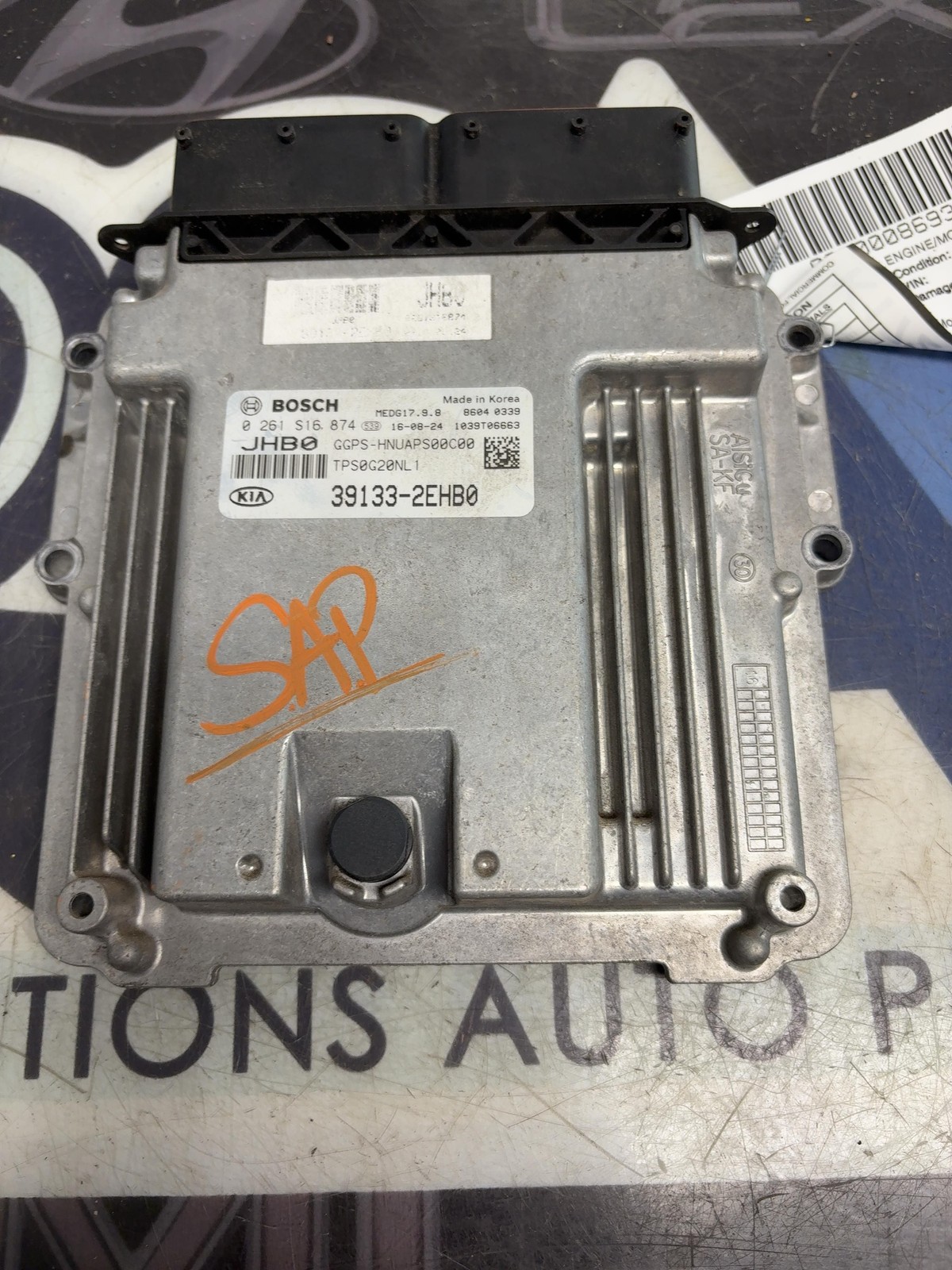 2017-18 Kia Soul Engine/motor Brain Box 39133-2ehb0 ECU 2.0L