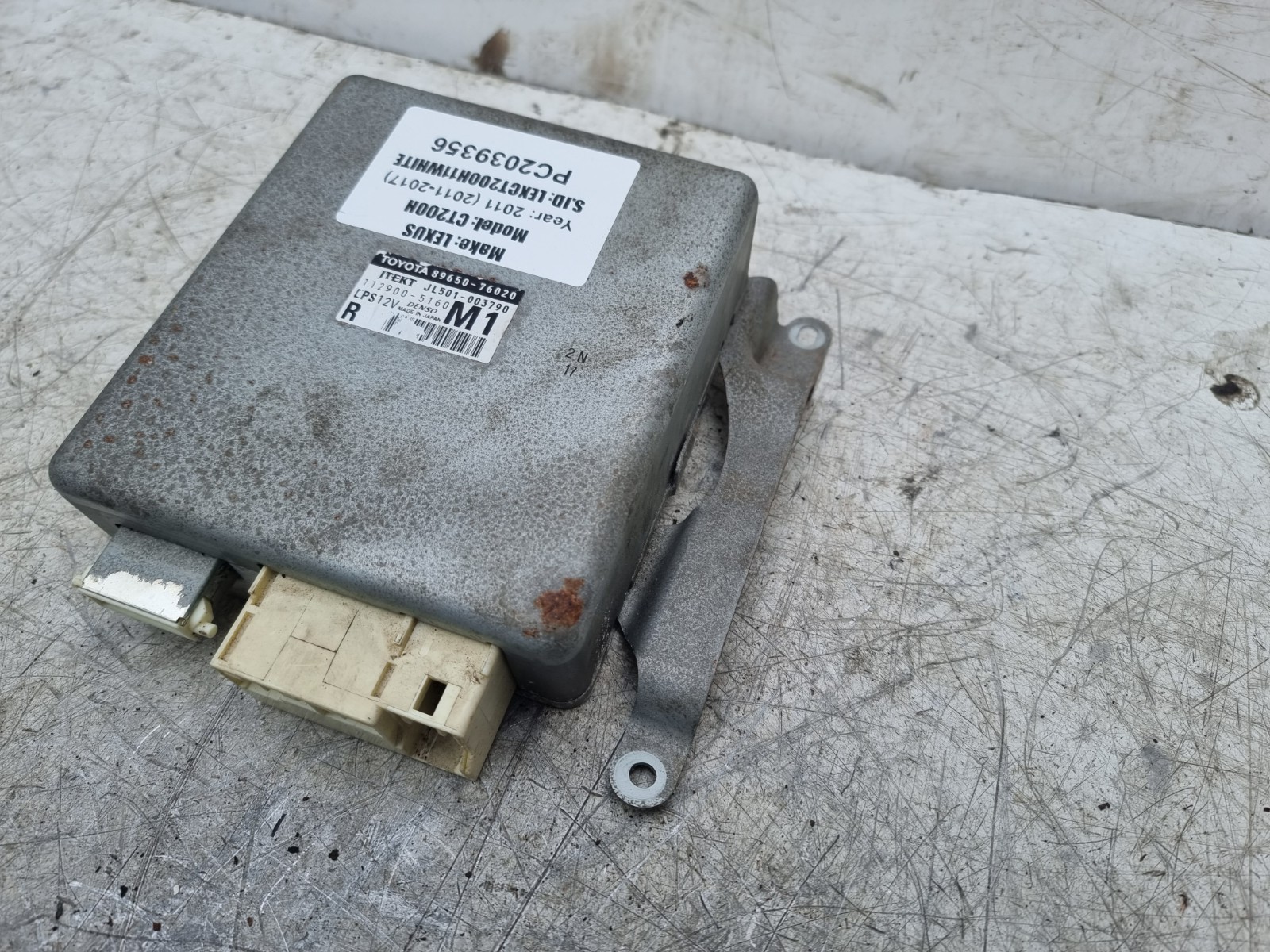 LEXUS CT200H 2011-2017 POWER STEERING CONTROL MODULE ECU 89650-76020