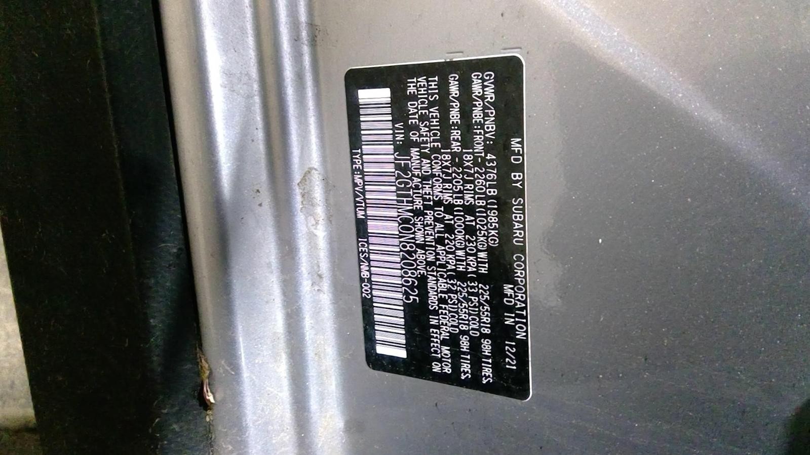 Used Engine Control Module (ECM) fits: 2022 Subaru Xv crosstrek Electronic Contr