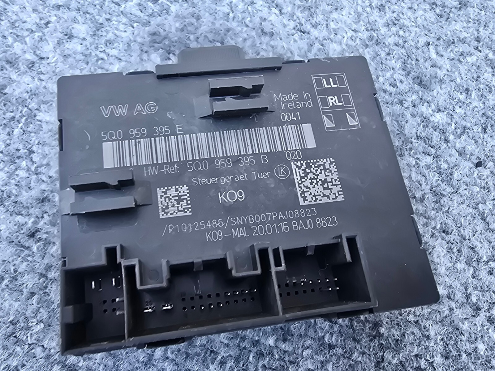 REAR RIGHT/LEFT DOOR CONTROL MODULE ASSEMBLY 69K 2016-2018 AUDI A3 S3 8V 2.0T