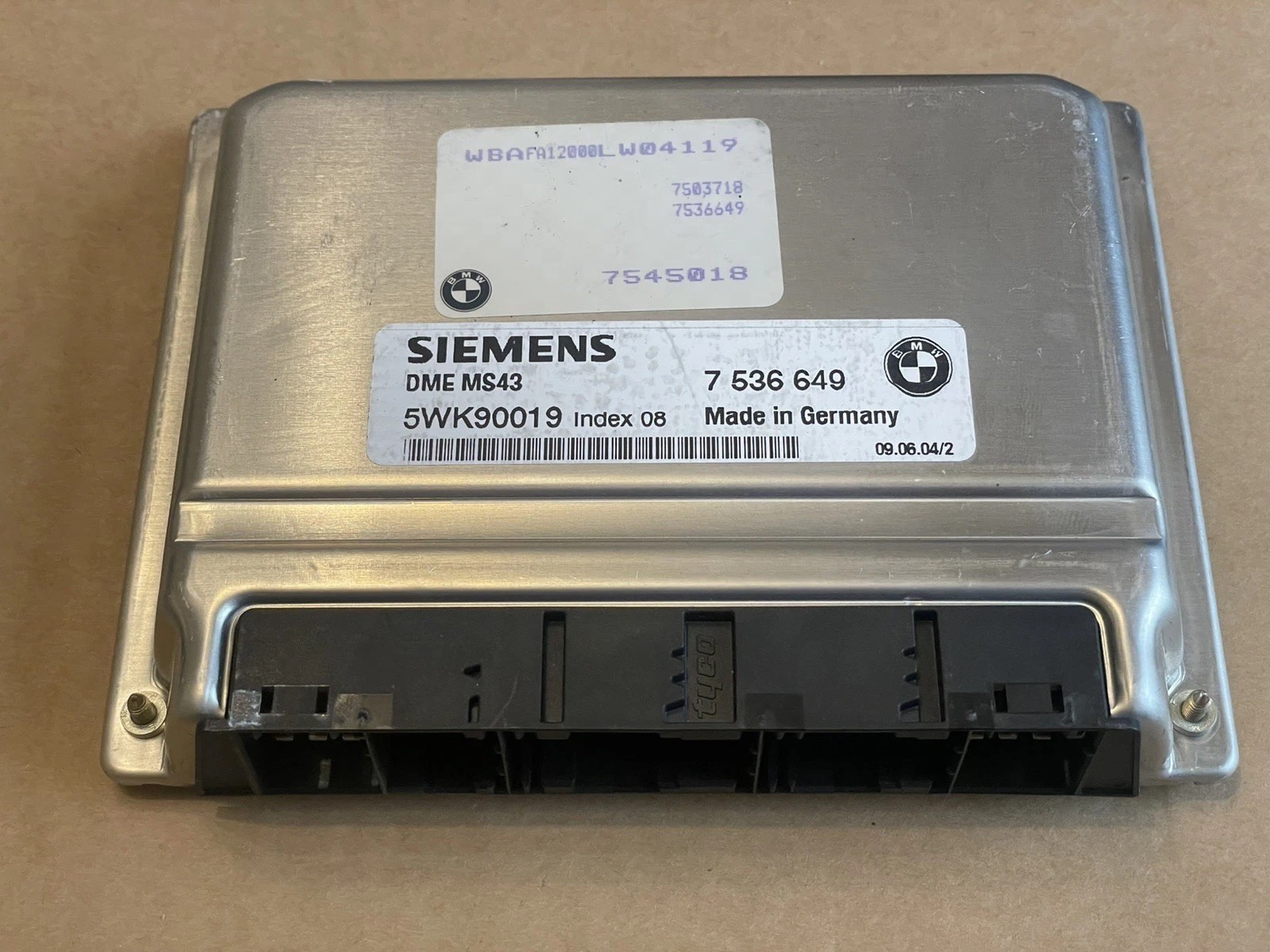 7536649 BMW 3 5 series E36 E46 E39 Engine Control Unit ECU DME 5WK90019