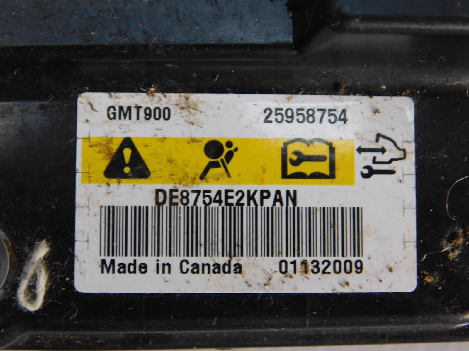 2009 Tahoe Hybrid SRS Rollover Module, 25958754
