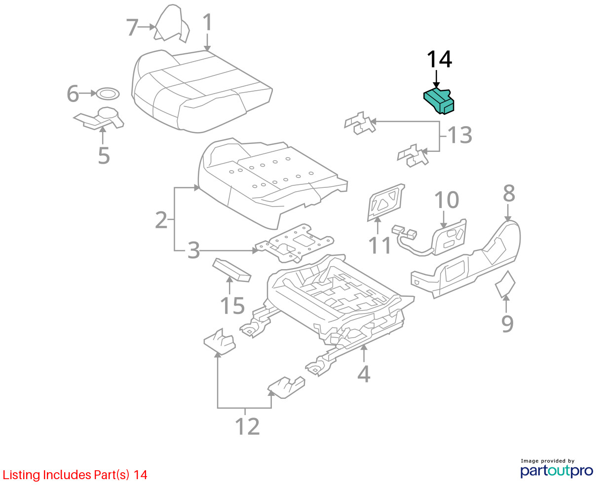 Chassis ECM Seat Temperature Control Fits 11-20 FORD F150 PICKUP 386562