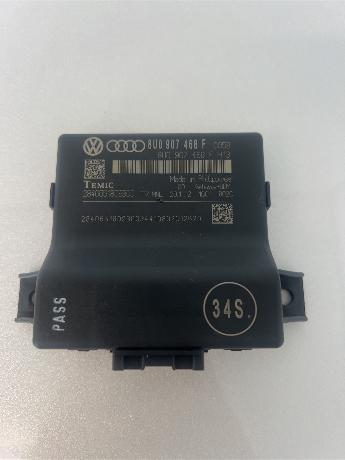 AUDI A1 8X – Control Unit CAN BUS Module Gateway – 8U0907468F