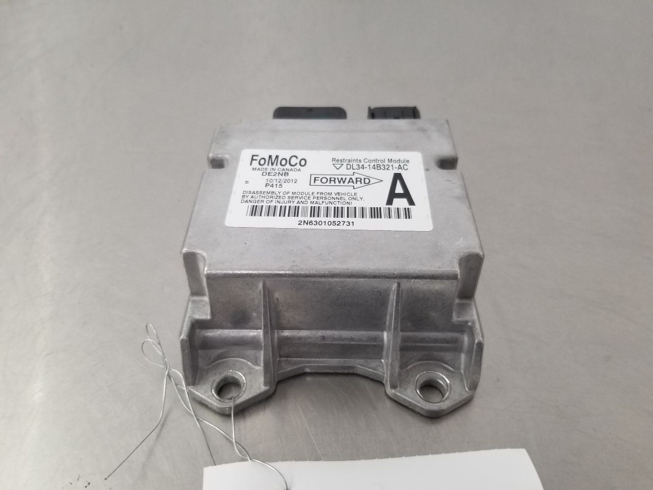 13 FORD F150 XLT 4X2 5.0L SRS CONTROL MOD CREW CAB DL3414B321AC OEM
