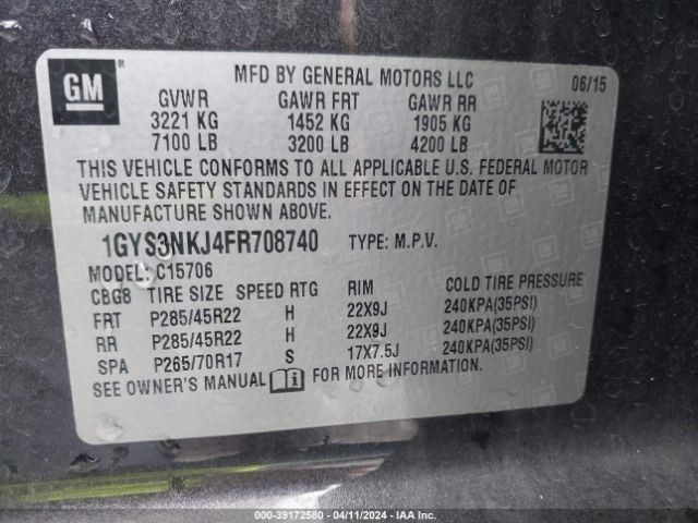 Chassis ECM Driver Assist Surround View Opt Uvh Fits 15-19 SUBURBAN 1500 1047112