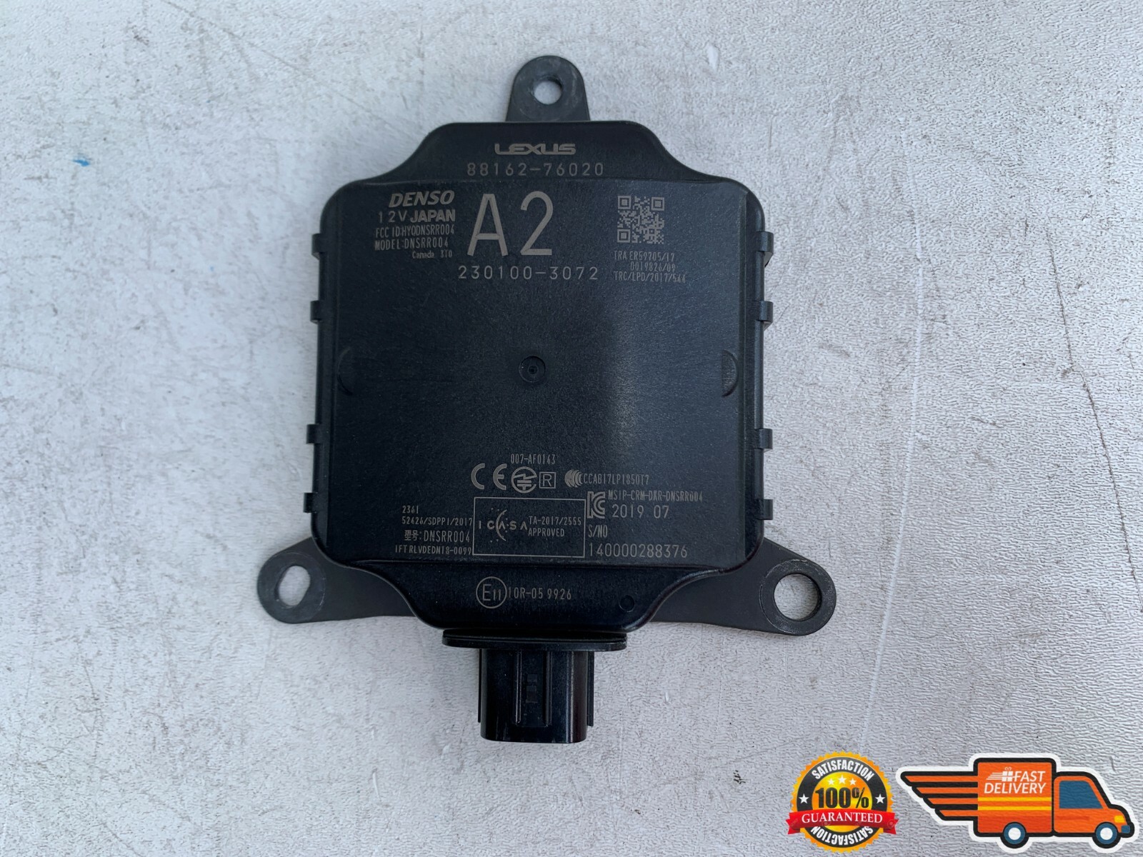 2019 – 2021 LEXUS UX200 RIGHT REAR BLIND SPOT SENSOR MODULE 8816276020 19 20 21