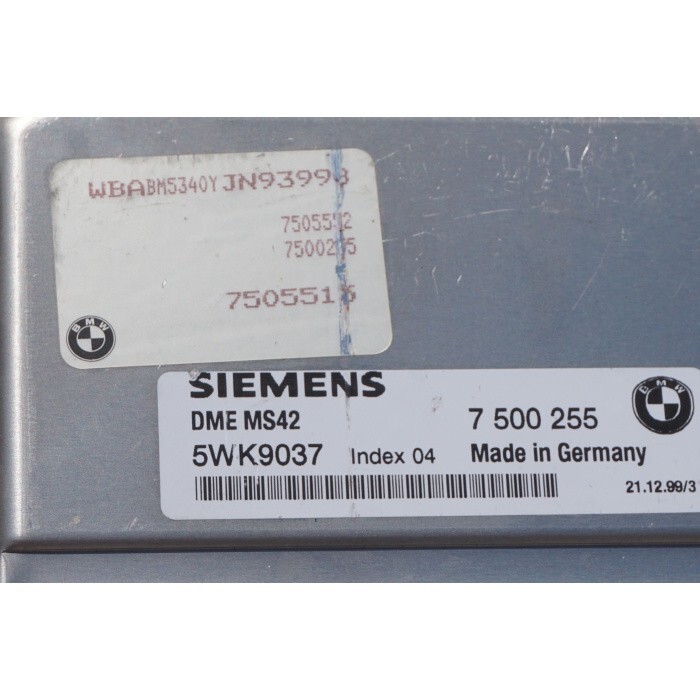 2000 BMW 328ci E46 ECU KIT 7500255 MS42 FOUR KEYS 4 Locks DME + EWS + TCM + BCM